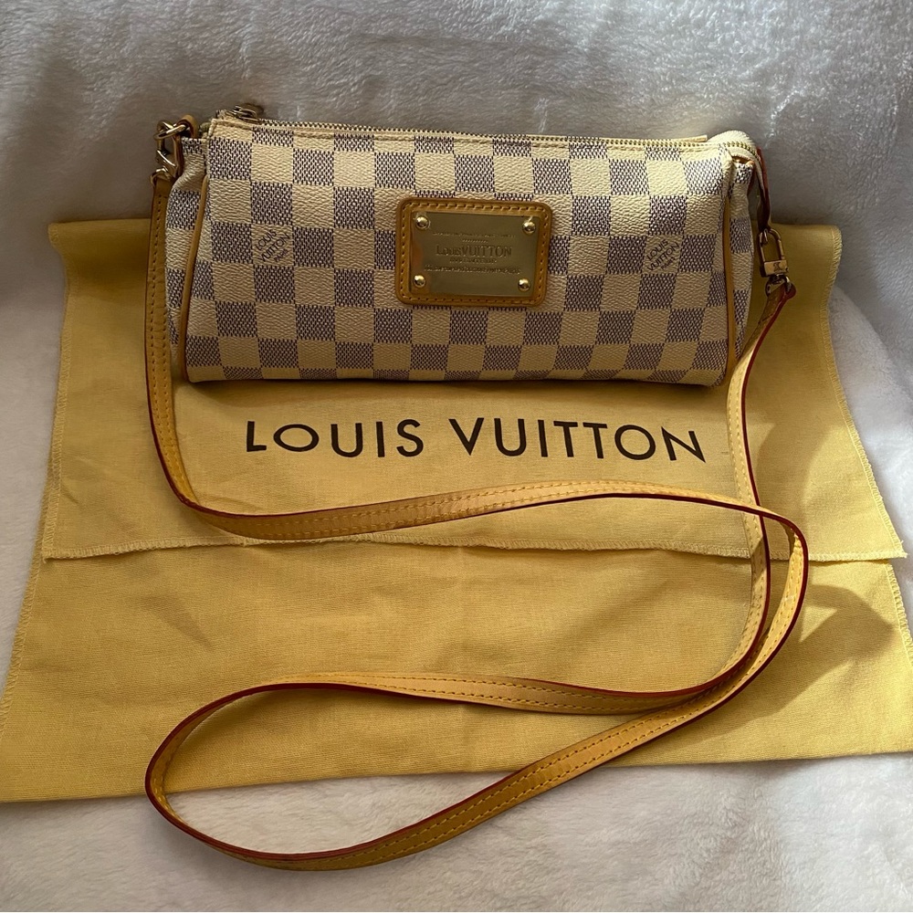 Louis Vuitton Damier Azur Eva Pochette w/ Strap